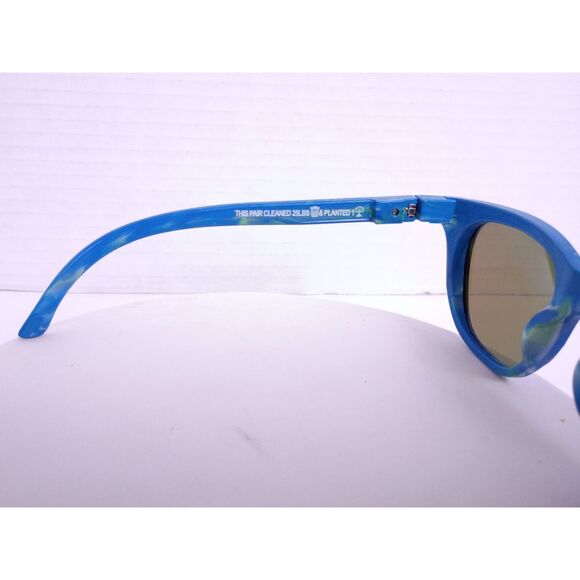 Pangea Movement City Recycled Plastic Ocean Blue / Blue Mirror Sunglasses main image 6